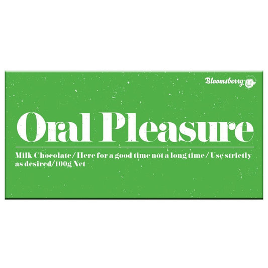 Bloomsberry 'Oral Pleasure' Milk Chocolate 100g - Harold's Food and Liquor