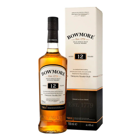 Bowmore 12 Year Old Single Malt Scotch Whisky 700ml - Harold's Food and Liquor