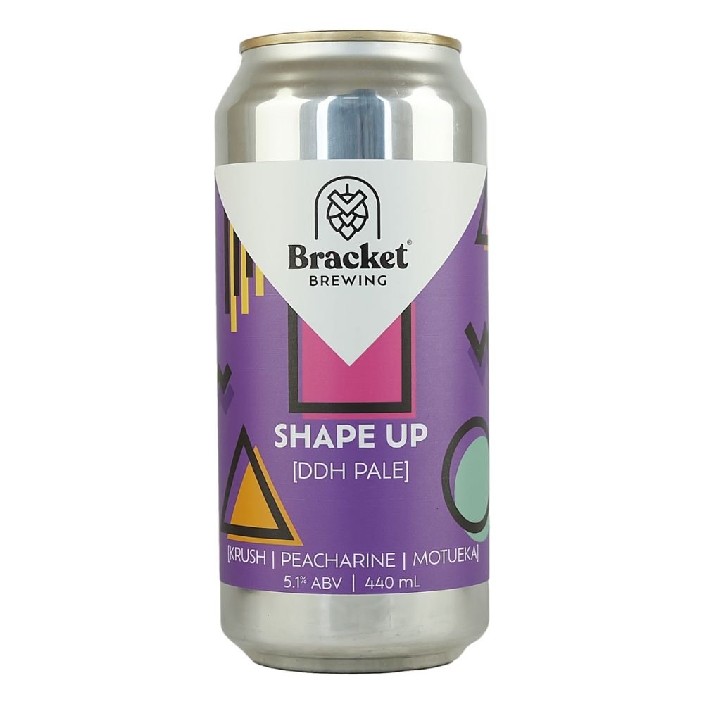 Bracket Brewing Shape Up DDH Hazy Pale 440ml - Harold's Food and Liquor