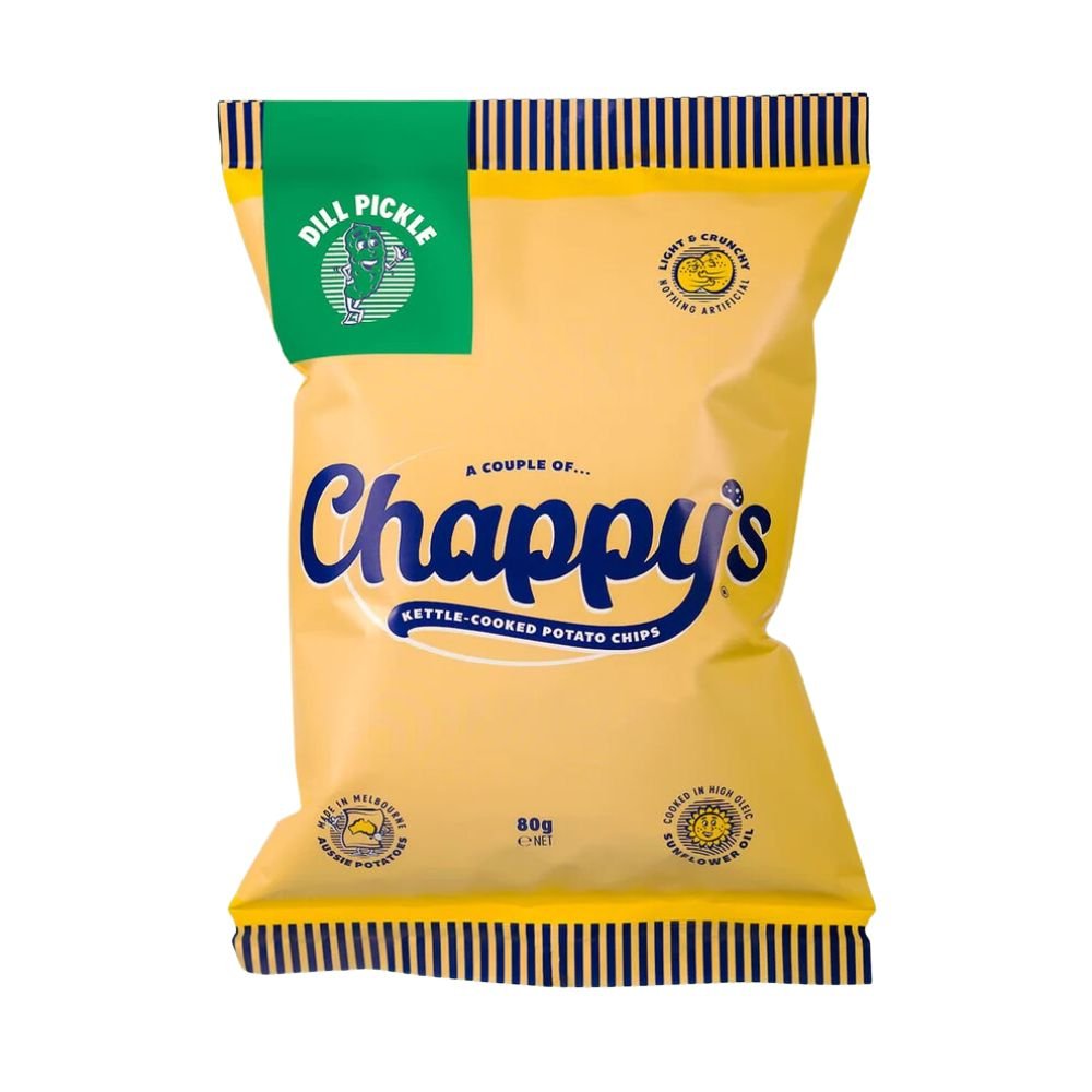 Chappy's Dill Pickle Chips 80g - Harold's Food and Liquor