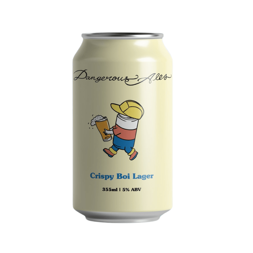 Dangerous Ales Crispy Boi Lager 355ml - Harold's Food and Liquor