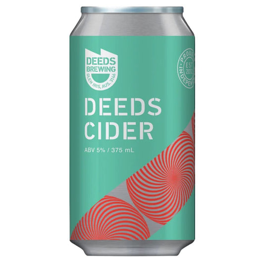 Deeds Brewing Cider 375ml - Harold's Food and Liquor