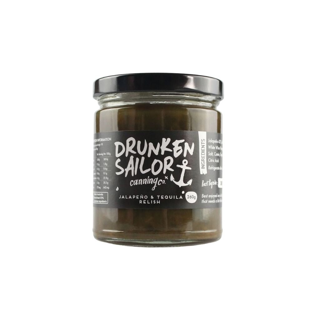 Drunken Sailor Jalapeno & Tequila Relish 260g - Harold's Food and Liquor