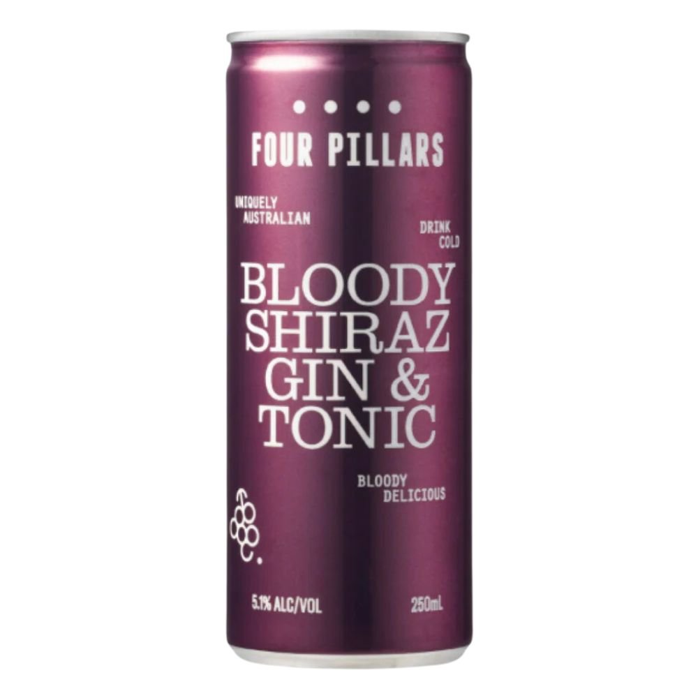 Four Pillars Bloody Shiraz Gin & Tonic 250ml - Harold's Food and Liquor