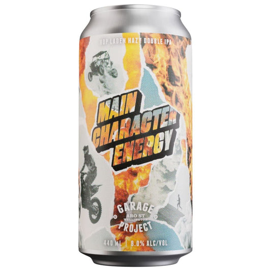 Garage Project Main Character Energy Hop Hazy Double IPA 440ml - Harold's Food and Liquor