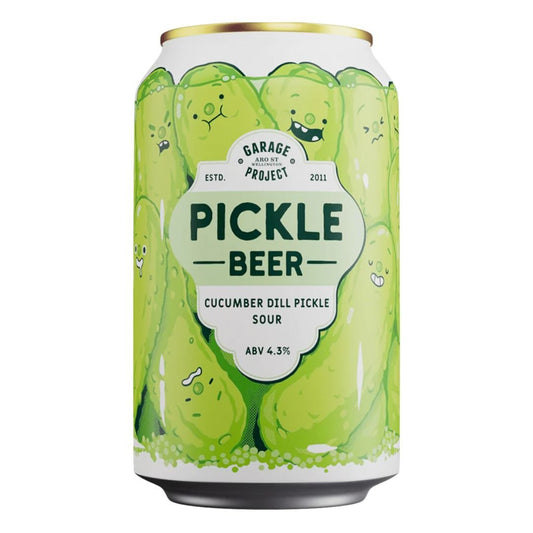 Garage Project Pickle Beer Dill Cucumber Pickle Sour Beer 330ml - Harold's Food and Liquor