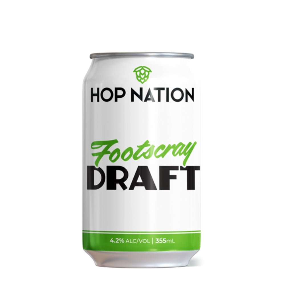 Hop Nation Footscray Draft 355ml - Harold's Food and Liquor