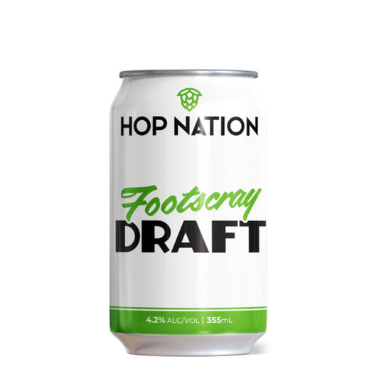 Hop Nation Footscray Draft 355ml - Harold's Food and Liquor