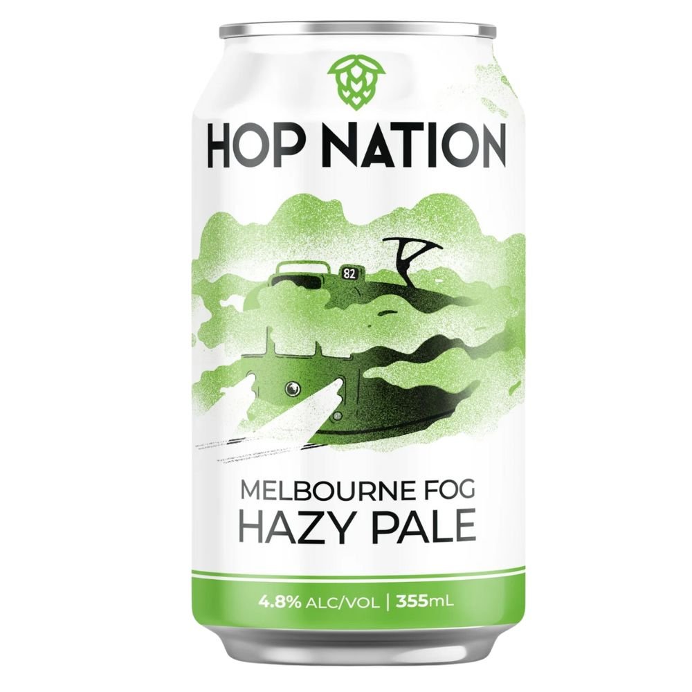 Hop Nation Melbourne Fog Hazy Pale Ale 355ml - Harold's Food and Liquor