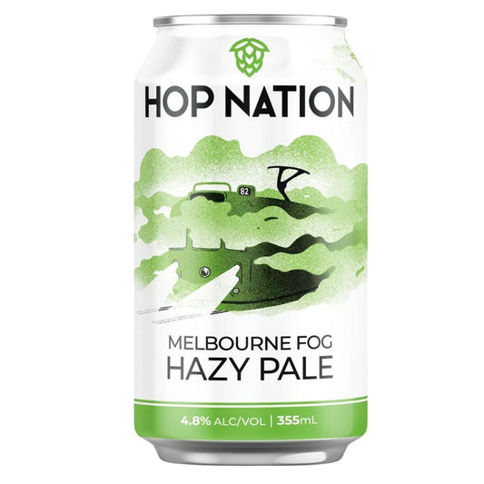 Hop Nation Melbourne Fog Hazy Pale Ale 355ml - Harold's Food and Liquor