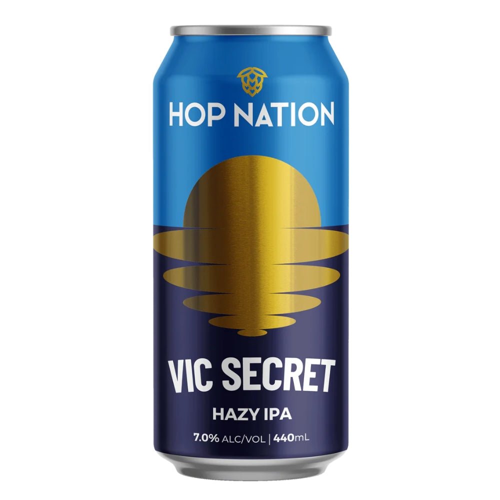 Hop Nation VIC Secret Hazy IPA 440ml - Harold's Food and Liquor