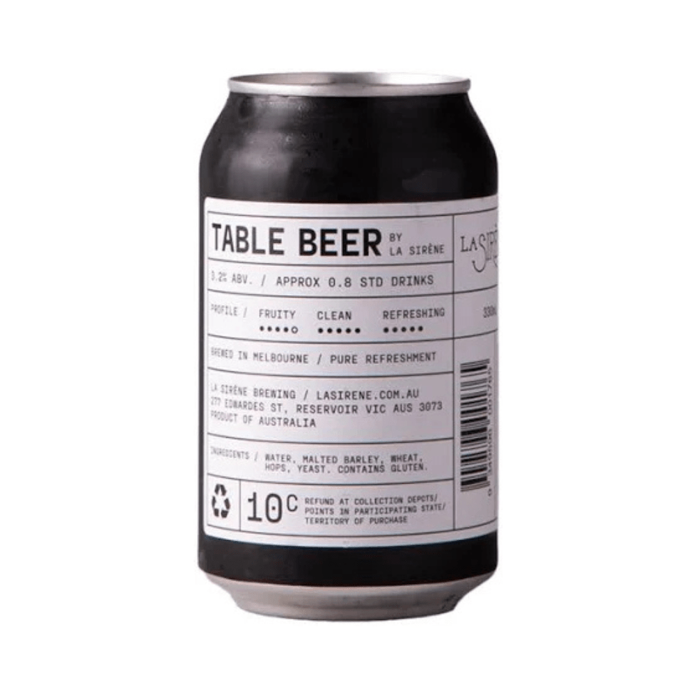 La Sirene Table Beer 330ml - Harold's Food and Liquor