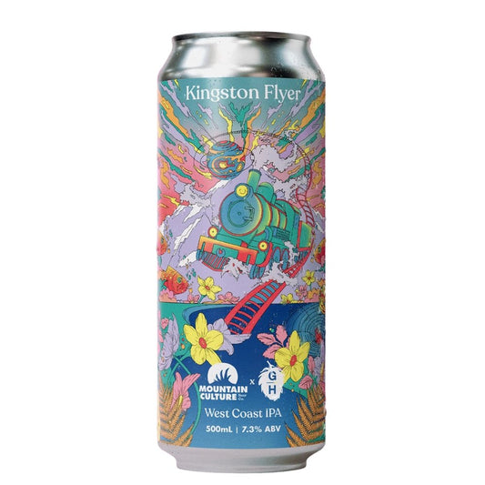 Mountain Culture x Garston Hops Kingston Flyer West Coast IPA 500ml - Harold's Food and Liquor