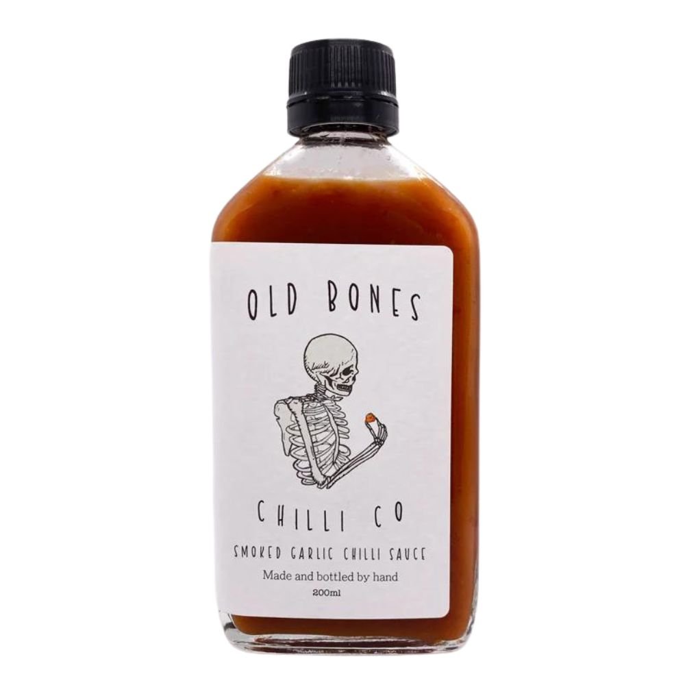 Old Bones Smoked Garlic Chilli Sauce 200ml - Harold's Food and Liquor