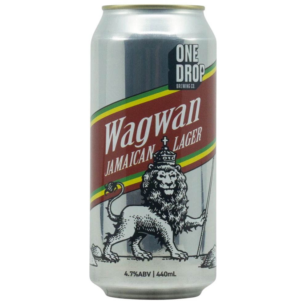 One Drop Brewing Wagwan Jamaican Lager 440ml - Harold's Food and Liquor