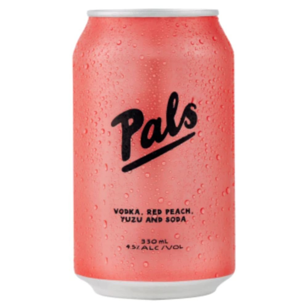 Pals Vodka Red Peach & Yuzu Soda 330ml - Harold's Food and Liquor