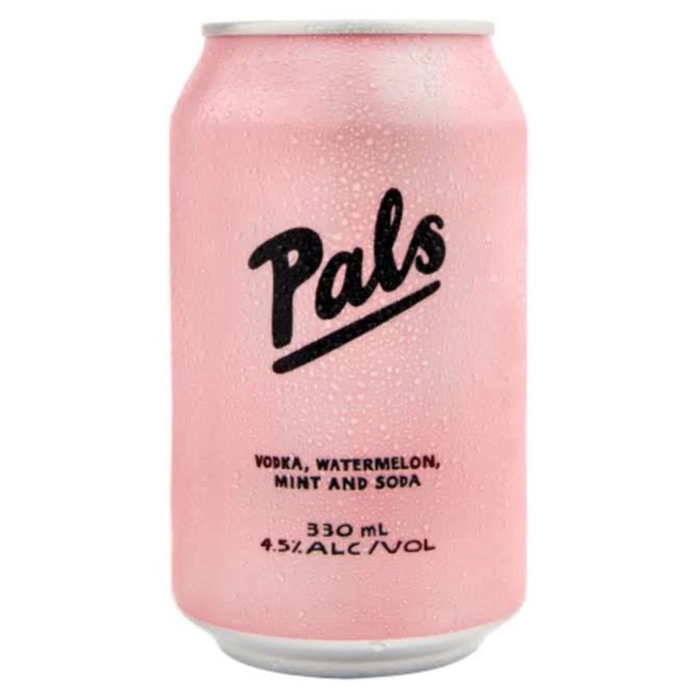 Pals Vodka Watermelon & Mint Soda 330ml - Harold's Food and Liquor