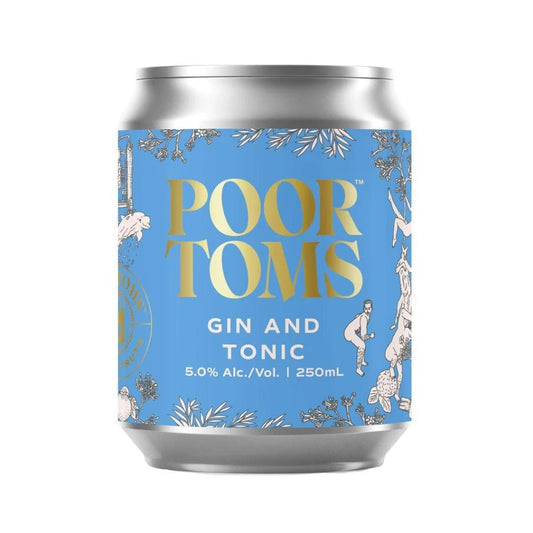 Poor Toms Gin & Tonic 250ml - Harold's Food and Liquor