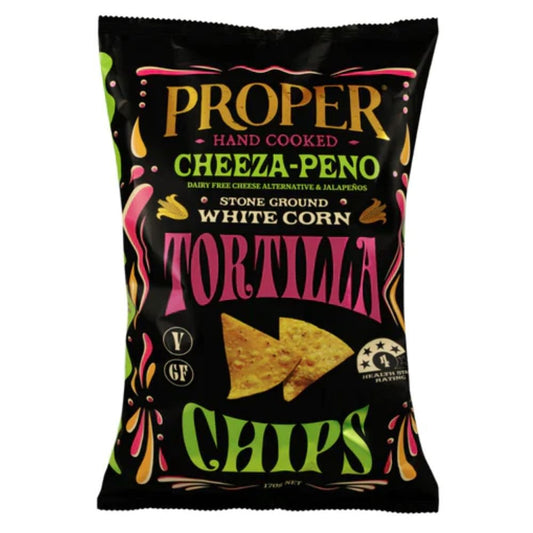 Proper Crisps Cheeza - Peno Tortilla Chips 150g - Harold's Food and Liquor