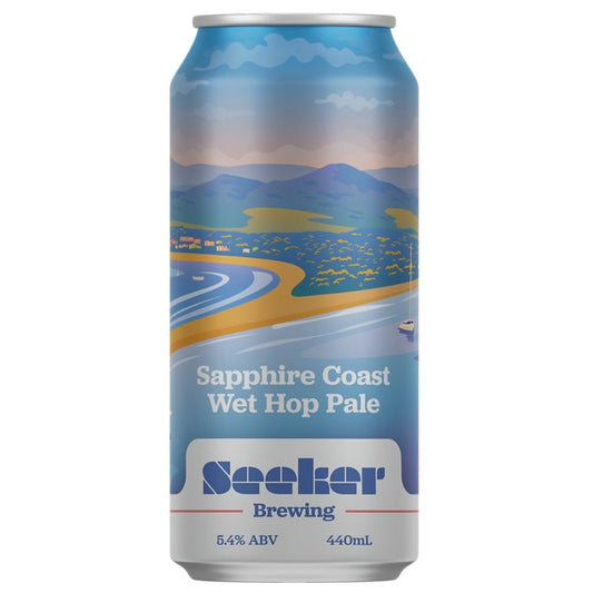 Seeker Brewing Sapphire Coast Wet Hop Pale 440ml - Harold's Food and Liquor