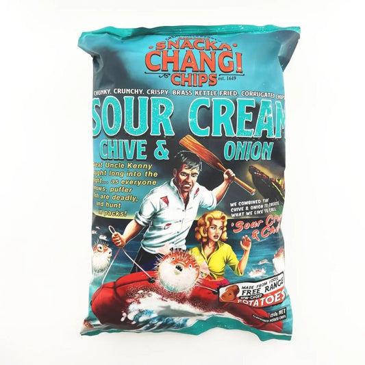 Snacka Changi Sour Cream Chive & Onion 150g - Harold's Food and Liquor