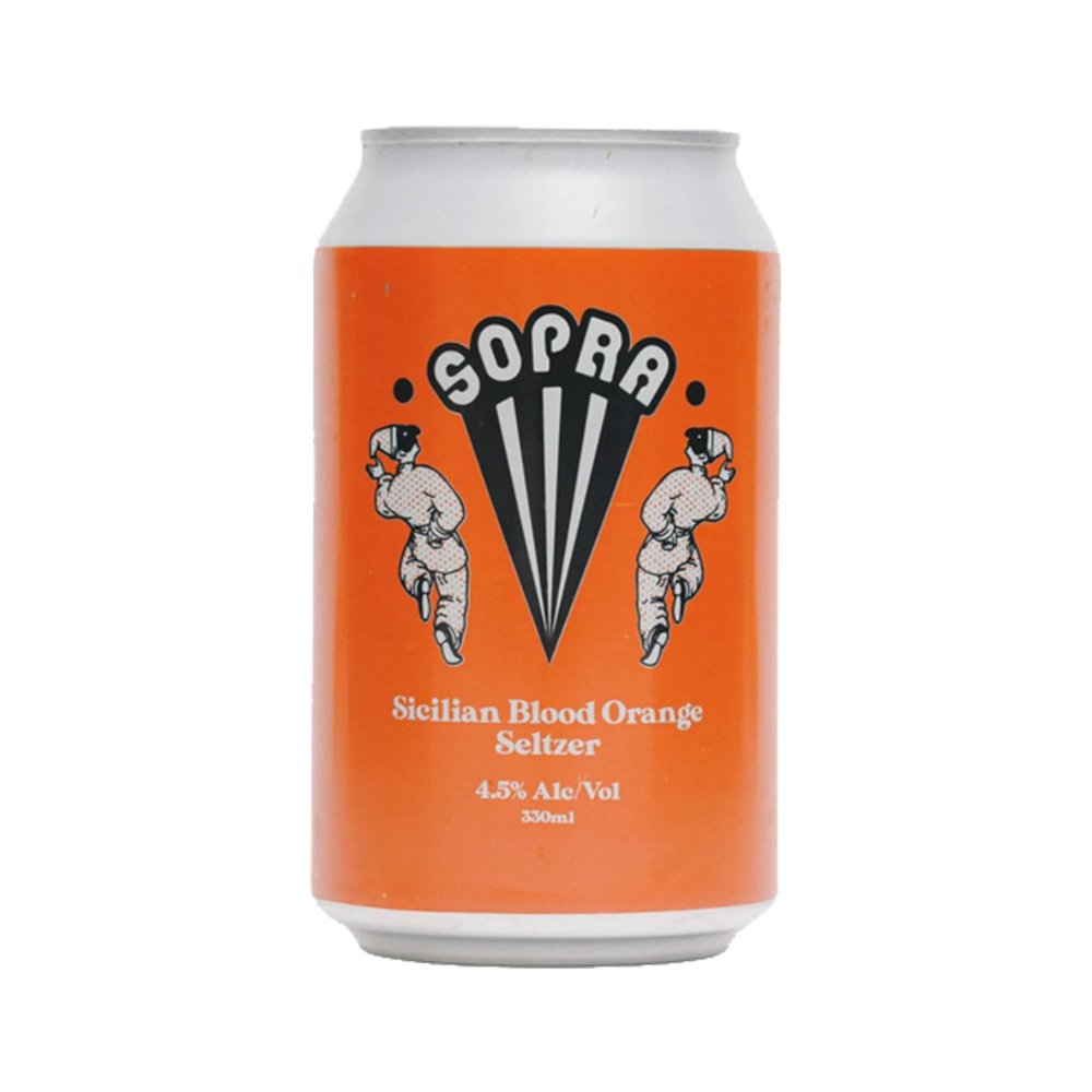 Sopra Sicilian Blood Orange Seltzer 330ml - Harold's Food and Liquor