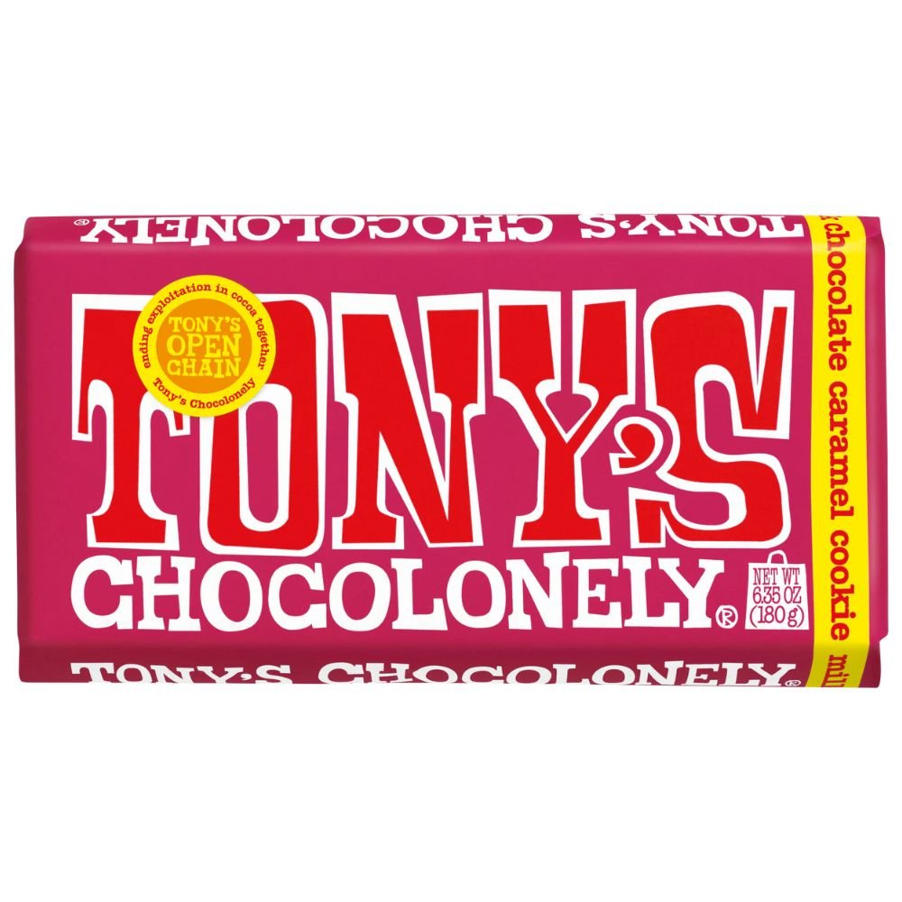 Tony's Chocolonely Milk Chocolate Caramel Cookie 180g - Harold's Food and Liquor