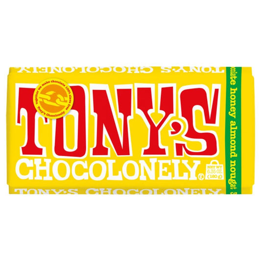 Tony's Chocolonely Milk Chocolate Honey Nougat 180g - Harold's Food and Liquor