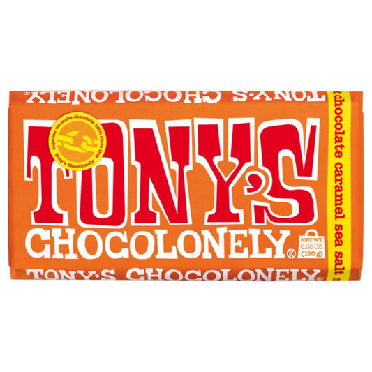 Tony's Chocolonely Milk Chocolate Caramel Sea Salt 180g