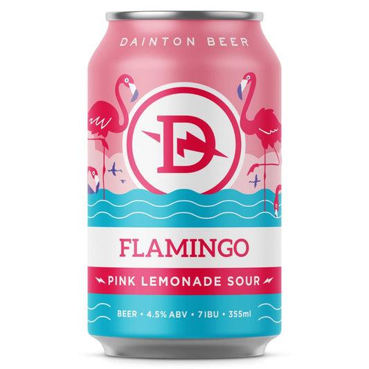 Dainton Brewery Flamingo Pink Lemonade Sour Beer 355ml